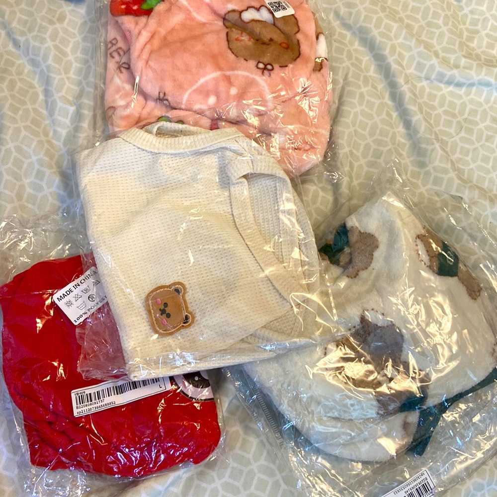 Assorted dog clothes fit to small and medium dogs (bundle)